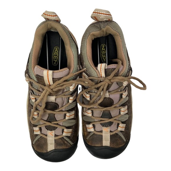 Keen Targhee ll Womens Size 6 Brown Leather Waterproof Trail Hiking Shoes Low - Picture 2 of 12